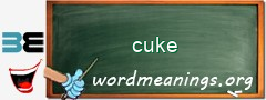 WordMeaning blackboard for cuke